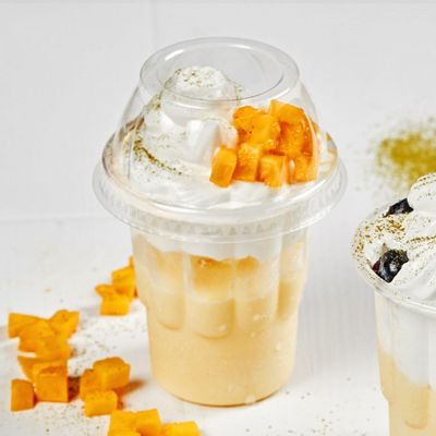 Minuman dingin wadah plastik mesin pembuat es krim cup yogurt pemasok