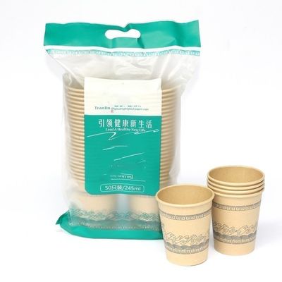Mesin Pengemas Cup Kertas Praktis HDPE / LDPE / PP / POF Packing Film pemasok