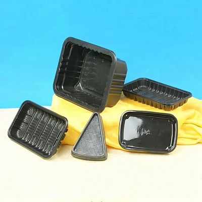 Tutup Piala Kertas PET Thermoforming Machine Ukuran Custom Mudah Operasi pemasok