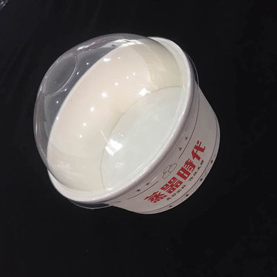 jelas food grade PP plastik bulat kubah tutup topi membentuk mesin pembuat untuk makan siang mangkuk panas pemasok
