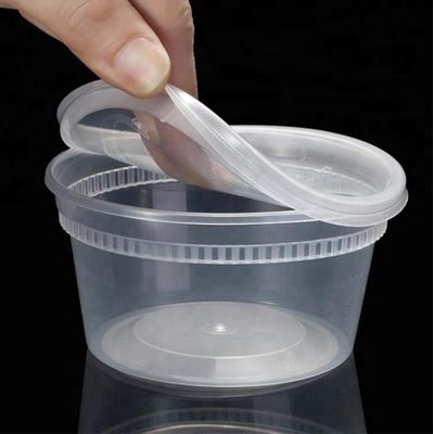 Mini ramah lingkungan pp pakai cangkir saus plastik transparan dengan tutup penutup pemasok