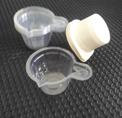 Mini ramah lingkungan pp pakai cangkir saus plastik transparan dengan tutup penutup pemasok