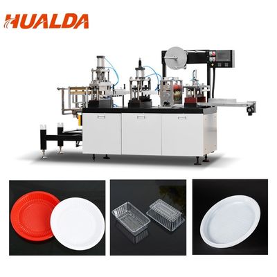 Penghematan Energi Plastic Cup Forming Machine 3500 X 1000 X 1600 Mm Dimension pemasok